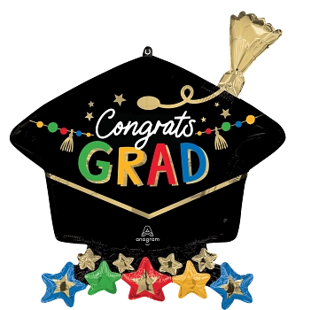 Anagram Foil Balloon Grad Party Cap 26