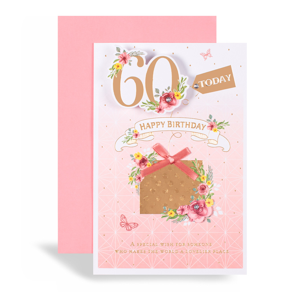 Excellence 6 Pack Cards C75 Birthday Age 60