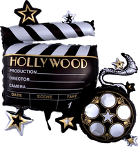 Anagram Lights Camera Action 30" Foil Balloon