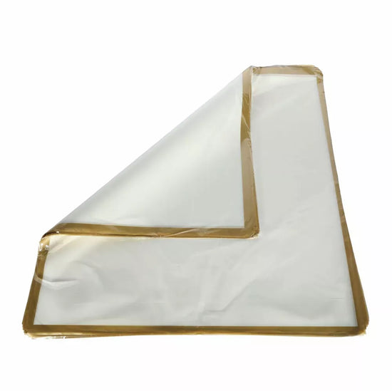 Film Sheets White W/Gold Border 57x57cm 100pk