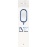 Unique Party Candle Sparkler Number 0 Blue 7