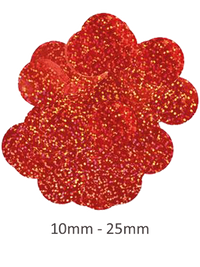 Oaktree Red Holographic Foil Confetti 25mm x 50g
