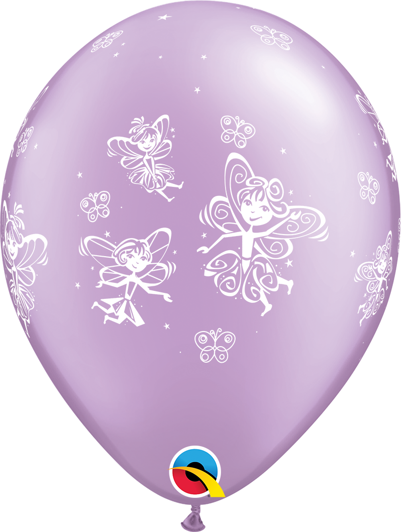 Qualatex Fairies & Butterflies Pearl 11" Latex 6pk