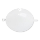 Gemar 100 Pack Latex Balloons Glink White 6