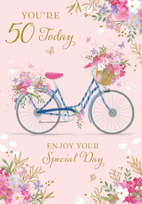 Poppyhill 12 Pack Cards C50 Birthday Age 50