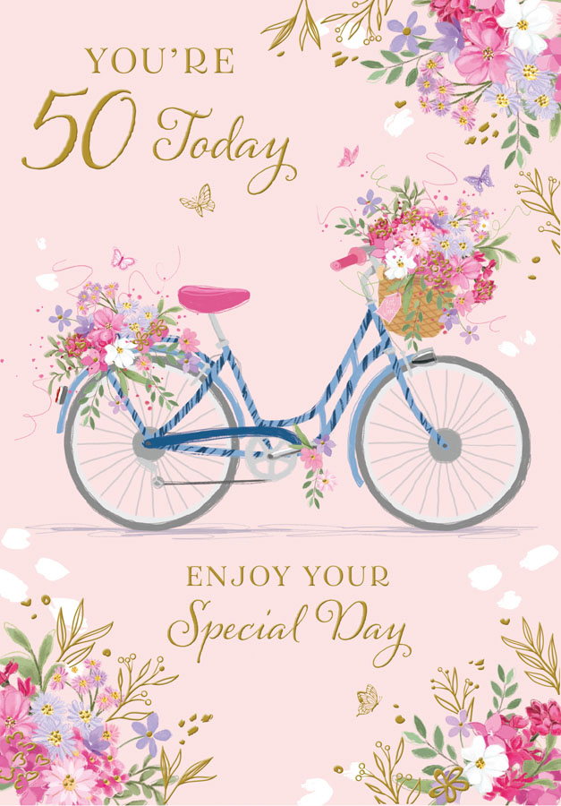 Poppyhill 12 Pack Cards C50 Birthday Age 50