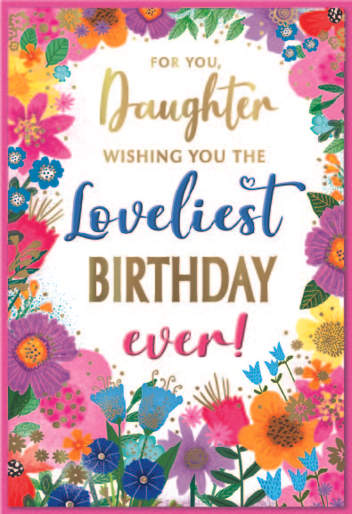Simon Elvin 6 Pack Cards C50 Birthday Daughter