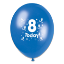 Tiger Feet Age 8 Birthday 10" Balloons 6x8pk