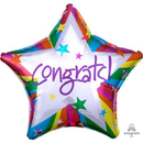 Anagram Foil Balloon 18" Star Rainbow Congrats