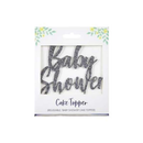 Cake Topper Baby Shower Silver