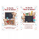 Poppyhill 12-pack school cards with colorful back-to-school designs, perfect for classroom or student use.