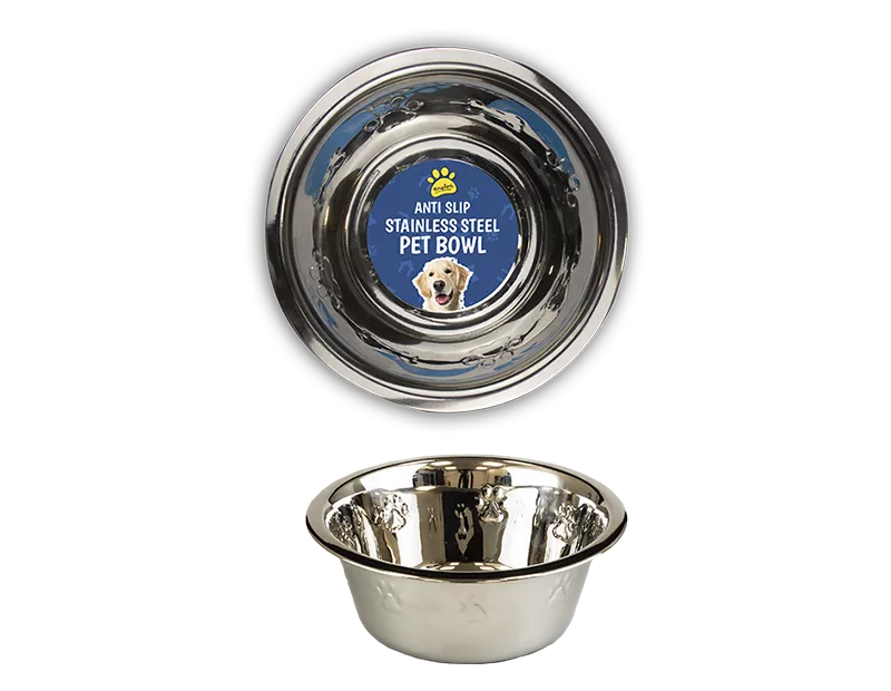 Anti Slip Stainless Steel Pet Bowl 16cm