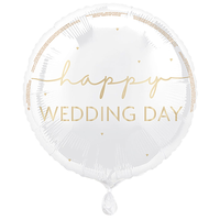 Unique Foil Balloon Happy Wedding Day 18"