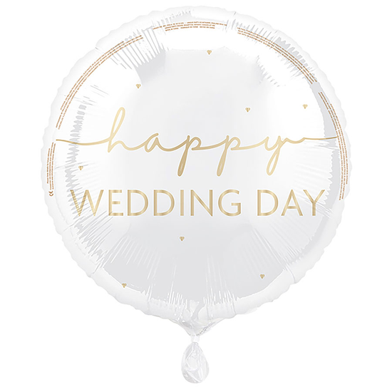 Unique Foil Balloon Happy Wedding Day 18"