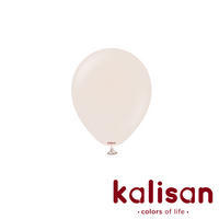 Kalisan Retro White Sand 5-inch latex balloons, 100-pack, decorative latex balloons for parties and celebrations.