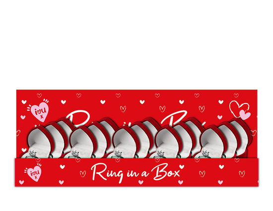 Gem Imports 24 Pack Ring In a Box (Assorted Sizes)