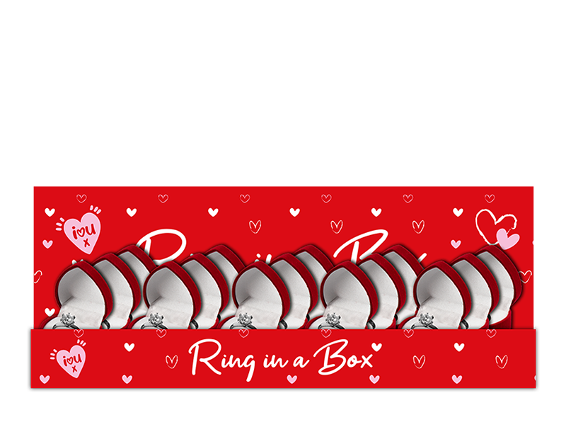 Gem Imports 24 Pack Ring In a Box (Assorted Sizes)