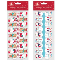 18pk Card Holders Character Christmas Assorted