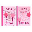 Poppyhill 12 Pack Cards C50 Kids Birthday Age 1