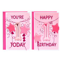 Poppyhill 12 Pack Cards C50 Kids Birthday Age 1