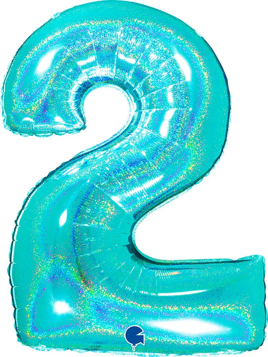 Grabo Foil Holo Glitter Tiffany 40" Number 2