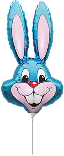 Blue Rabbit 14" Minishape Foil Balloon Loose