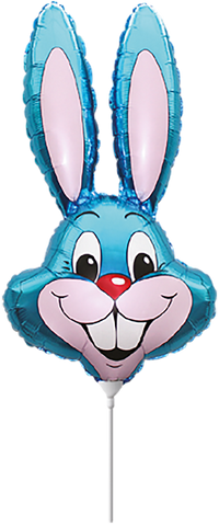 Blue Rabbit 14" Minishape Foil Balloon Loose
