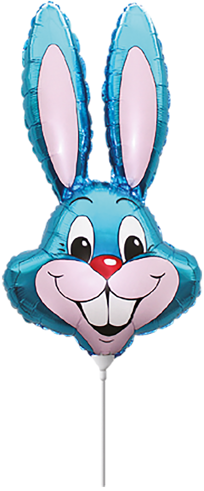Blue Rabbit 14" Minishape Foil Balloon Loose