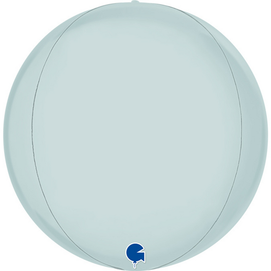 Foil Balloon 15" Globe Pastel Blue 4D