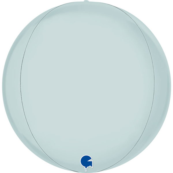 Foil Balloon 15" Globe Pastel Blue 4D