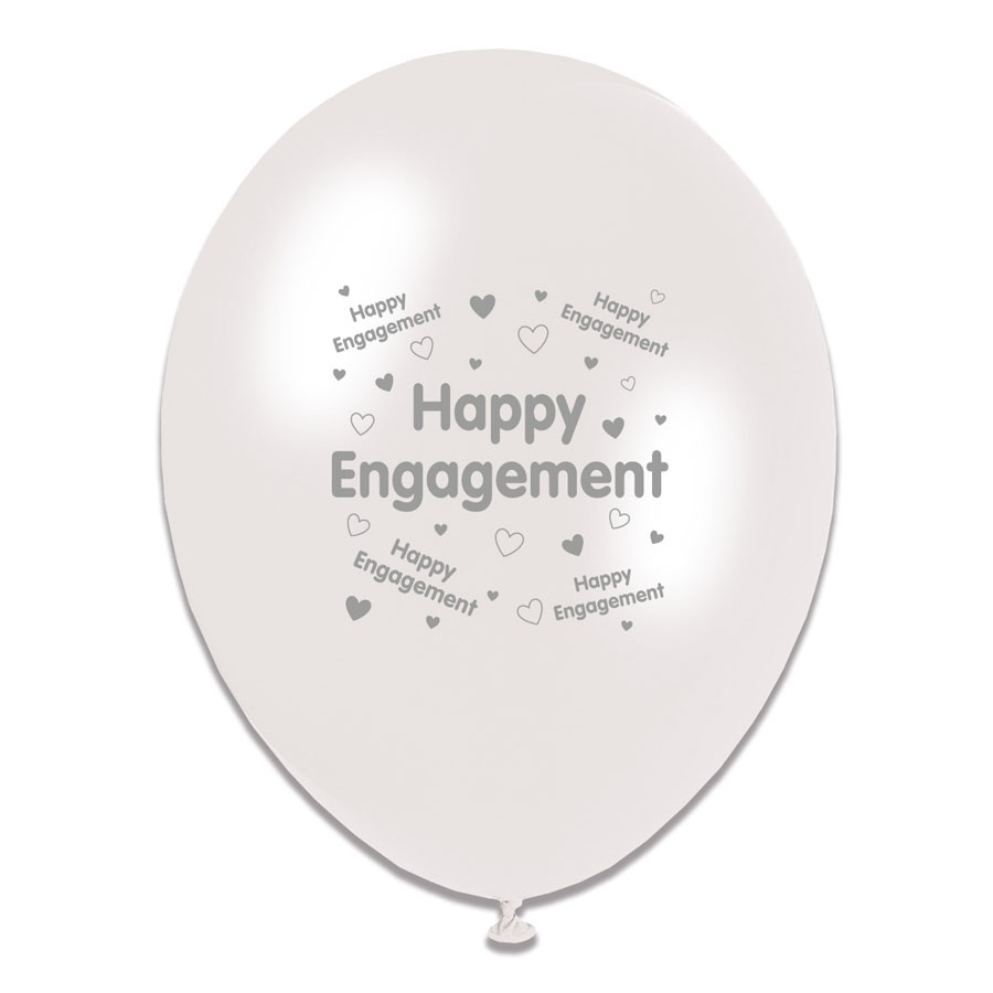 Tiger Feet 6 x 8pk Latex Balloons Engagement 10