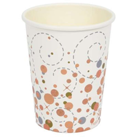 Oaktree 8-cup 9oz rose gold sparkling fizz drinkware with a sleek metallic finish and elegant design