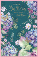 Simon Elvin C75 Birthday cards open 6-pack featuring colorful designs, perfect for celebrating special occasions.