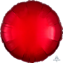 Anagram Foil Balloon Metallic Red Round 18"