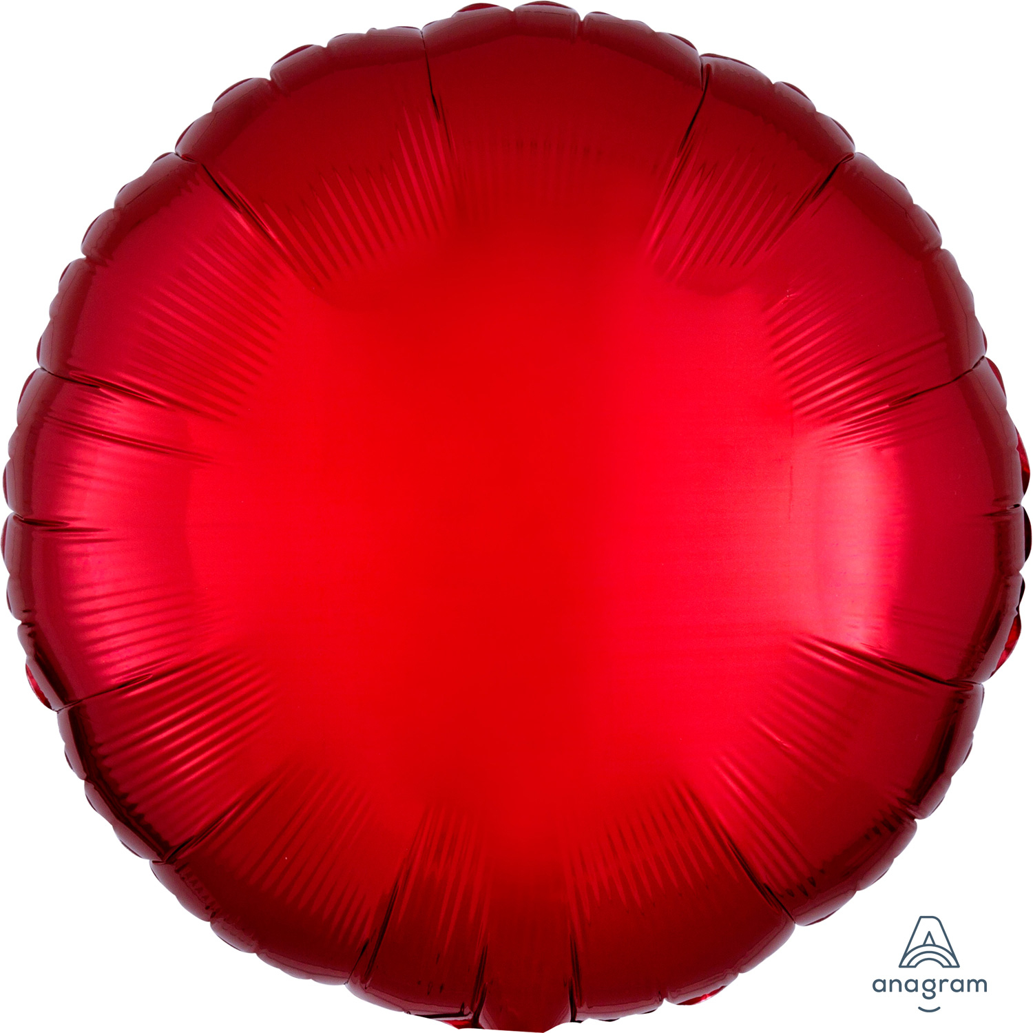 Anagram Foil Balloon Metallic Red Round 18"