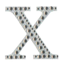 Eleganza Diamante Letter X Sticker 5cm