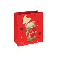 Eurowrap 12 Pack Gift Bag Cute Bear Medium