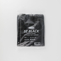Magnum 100 Pack Carrier Bag Black 8x13x18