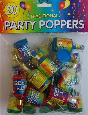 Desk Top Trading 20 Pack Party Poppers