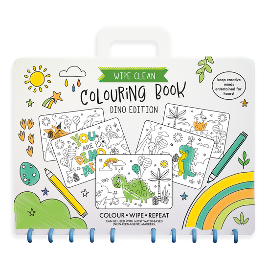 Eurowrap Wipe Clean Activity Book Dinosaur
