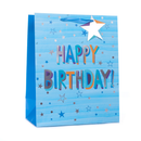 Gift Bag Birthday Blue StarsExtra Large 6pk