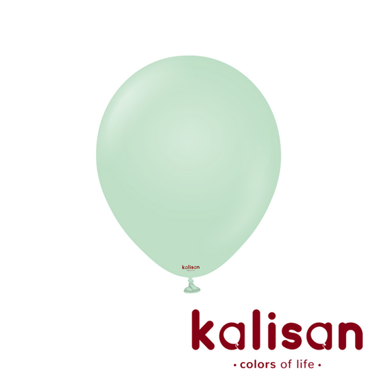 Kalisan Macaron Green 12" Latex Balloons 100pk