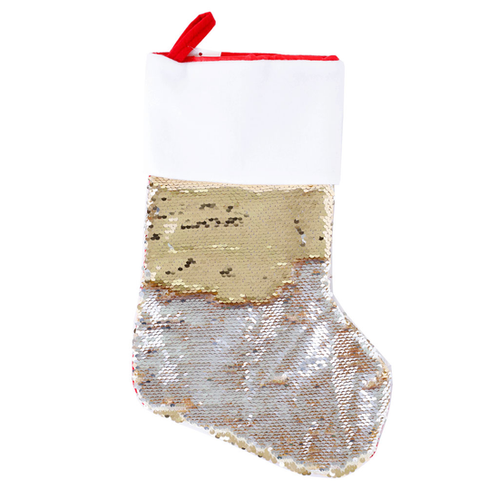Christmas Stocking 18" Gold / Silver 12pk
