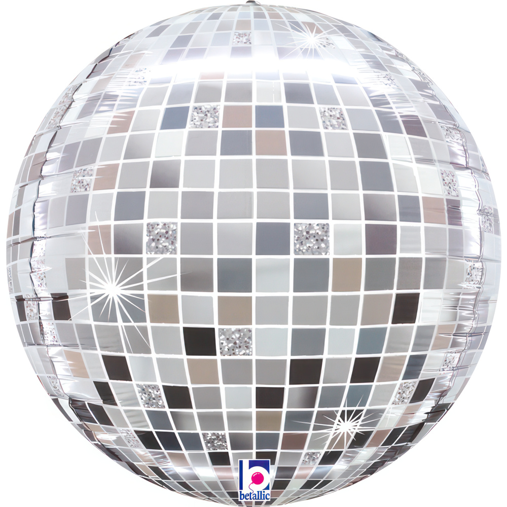 Disco Ball 15" Globe Foil Balloon