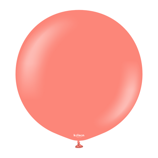 Kalisan Standard Coral 24" Latex Balloons 2pk
