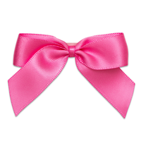 Italian Options 12 Pack Ribbon Bows Hot Pink 5cm
