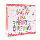 12pk Giant Square Gift Bags Character With Text