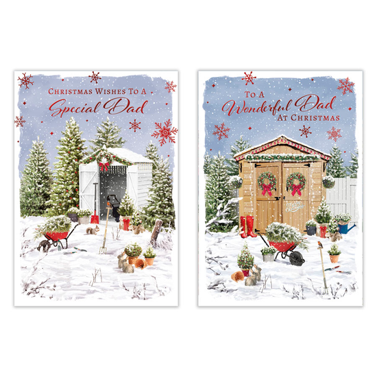 Poppyhill 12 Pack Cards C50 Christmas Dad