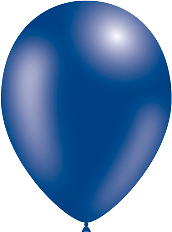 Decotex Pro 50 Pack Latex Balloons Metallic Royal Blue 11"