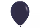 Sempertex navy blue 12-inch latex balloons, pack of 12, ideal for decorating events and celebrations.
